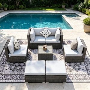 Juego <span class=keywords><strong>de</strong></span> <span class=keywords><strong>Sillas</strong></span> <span class=keywords><strong>de</strong></span> Ratán para Exterior, Económico, Estilo Nórdico Minimalista, Muebles <span class=keywords><strong>de</strong></span> Mimbre con Estructura Antioxidante, Mesa y <span class=keywords><strong>Sillas</strong></span> para Balcón o <span class=keywords><strong>Terraza</strong></span> - Product Image 2