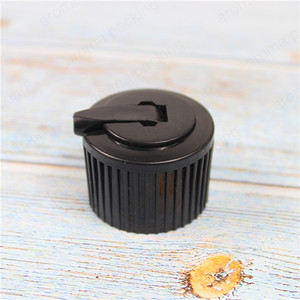 Black Flip-Spout Cap 28/410 Plastic Cap PET Bottle Dispensing Cap