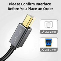 Câble d'imprimante USB 2.0 A mâle vers USB 2.0 B mâle de 2 mètres, en alliage de zinc de luxe, haute vitesse 480 Mbps, en promotion