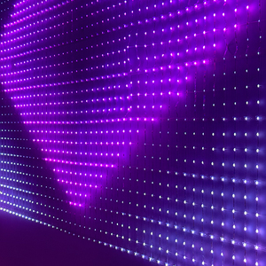 Outdoor DMX Transparent LED Pixel Mesh Screen Flexible PVC Media Facade Event Party Display Point <strong>Lights</strong> LED <strong>Light</strong> <strong>String</strong> - Product Image 3