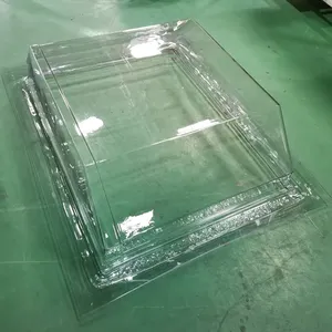 Forme sous vide personnalisée haute transparence plastique Pc acrylique transparent dôme boîte plaque fabricants de produits