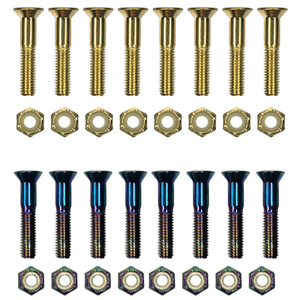 น็อตและสลักเกลียวสำหรับสเก็ตบอร์ดแบบหัวแบนสำหรับมืออาชีพ - Product Image 4