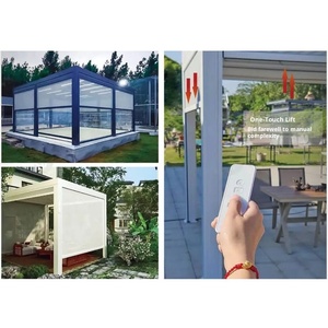 Pavillon électrique intelligent en alliage d'aluminium pour <span class=keywords><strong>l</strong></span>'extérieur Villa Garden Sunshine Room Shading Rain Stores - Product Image 6
