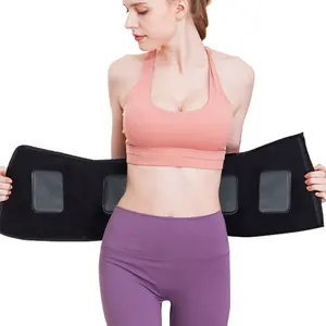 2023最新款电动振动器腹部脂肪燃烧器腹部带瘦身ABS EMS减肥按摩器，带压花垫设计