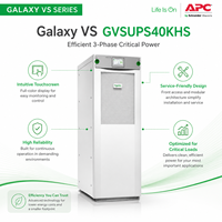 Schneider 40KW/40KVA Batería externa UPS Estabilizador de voltaje inteligente Fuente de alimentación ininterrumpida en línea trifásica