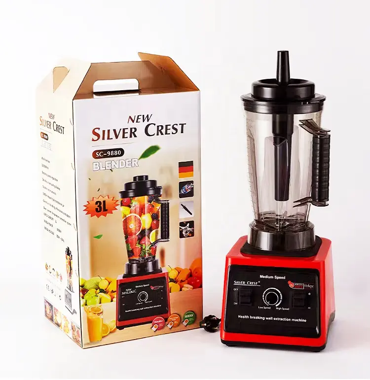 New Silver Crest sc-9880 blender 3L Capacity double cup 8000w food supplement cooking machine juicer