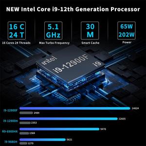 12th Thế Hệ Rtx3060 12GB Mini PC Ddr5 M.2 Giao Diện Độ Nét Cao 8K Video Với I5 12400F I7 12700F I9 Máy Tính - Product Image 3