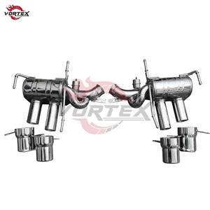 Sistema de Escape Electrónico Vortex de Acero Inoxidable con Válvula Dorada para Ferrari F12 con Sistema de Escape Catback con Válvula - Product Image 4