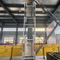 Mini monte-charge de cuisine 100 kg, 2 arrêts, 3 niveaux, pour le service alimentaire en restaurant