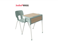 Ensemble de bureau et chaise pour lycée avec hauteur réglable, mobilier d'étude en métal confortable pour une utilisation en classe