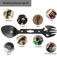 Équipement tactique 9 en 1 pour sac noir extérieur trousse de premiers soins pour Camping Kit de survie Camping Essentials