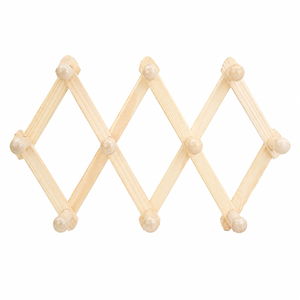 Crochet mural pliable et rétractable personnalisé en bois massif pour ceintures, cravates et cintres – Rangement du fabricant de premier plan - Product Image 1