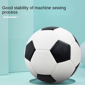 Balones <span class=keywords><strong>de</strong></span> Fútbol <span class=keywords><strong>de</strong></span> PVC Blanco y Negro al por Mayor, Modelo EC--AC--318 para Adultos, Estudiantes, Entrenamiento Escolar Primario y Secundario, Balones <span class=keywords><strong>de</strong></span> Competición - Product Image 4