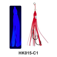 120mm 11 #13 # Double aide crochets artificiels lumineux bionique doux appâts leurres de pêche gabarit haute mer bateau calmar jupes pêche