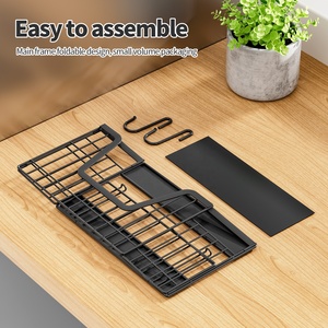 Organizador Lateral <span class=keywords><strong>para</strong></span> Refrigerador Cesta de 2 Niveles Plegable Estante Magnético <span class=keywords><strong>para</strong></span> Especias de <span class=keywords><strong>Cocina</strong></span> - Product Image 6