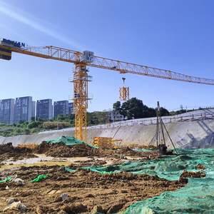 Grue à tour à plateau plat Dahan Qtz160-7013-10T, capacité de levage de 10 tonnes, moment de levage de 160 tonnes, portée de 70 m, hauteur maximale de 200 m, moteur principal pour nouvelle vente - Product Image 5