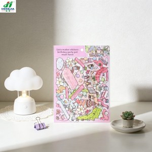 Autocollant 3D style coréen Instagram, en papier, moderne et minimaliste, pour fête <span class=keywords><strong>d</strong></span>'anniversaire <span class=keywords><strong>Alice</strong></span>, matériel de collage de cabane de rêve - Product Image 2