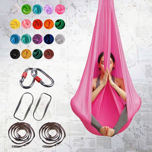 High Strength Soft Durable Polyester Extension Straps for Bodybuilding Antigravity Fitness <b>Swing</b> Pilates Aerial Yoga - Product Image 3