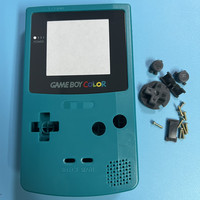 Coque de remplacement adaptée à la console de jeu Nintendo GBC, coque neuve de couleur, adhésif conducteur lumineux, miroir