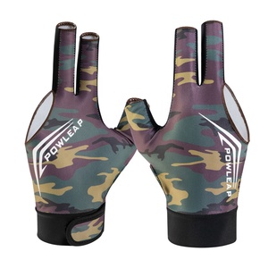 Accessoires de piscine personnalisés Gants de queue de <span class=keywords><strong>billard</strong></span> à trois doigts, légers et fins à imprimé léopard Gants de <span class=keywords><strong>billard</strong></span> - Product Image 2