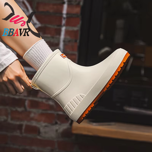 Botas de Lluvia Impermeables de Moda 2025 para Mujer, Diseño de Botas Modernas para Invierno y Verano, Ligeras y Antiestáticas - Product Image 5