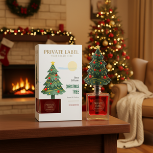 Diffusore per Albero di Natale con Fragranza di Bacche Rosse, Etichetta Privata, 90ml OEM |   Diffusore di fragranze decorativo per le festività |   Spagna UE - Product Image 3