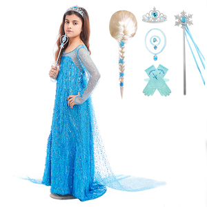 Nouveautés HP 2024 Costumes pour enfants Robes de princesse Elsa Anna Snow Belle pour filles - Product Image 5