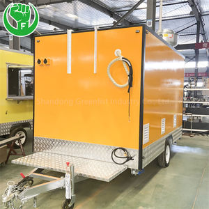 Remolque de Acero Inoxidable Totalmente Equipado para Restaurante Móvil de <span class=keywords><strong>Tacos</strong></span> y Pizza, Barra de Café y Jugos, Remolque Duradero de Fibra de Vidrio y Aluminio - Product Image 1