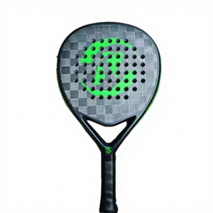 Raquette de padel en carbone graphite personnalisée, forme goutte d'eau, 23 mm de largeur de crosse, légère, durable, design graphique, utilisation universelle - Product Image 1