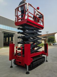 क्रॉलर व्हील मोबाइल कैंची लिफ्ट छोटे इलेक्ट्रिक हाइड्रोलिक लिफ्ट प्लेटफॉर्म मिनी होम मोबाइल - Product Image 1