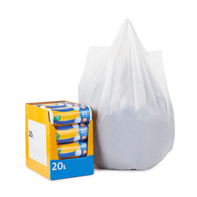 Poubelle 20L personnalisée sac en plastique gilet fond étoile Sachet De Poubelle sac à ordures pour entrepreneur