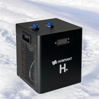 Refroidisseur d'eau 1/3 CV avec compresseur Sanyo et pompe à aubes, bain de glace portable 300L pour la récupération sportive