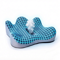 Coussin de siège ergonomique en mousse à mémoire de forme personnalisé en usine, creux, pour soulager la douleur du coccyx, orthopédique, respirant, avec housse amovible
