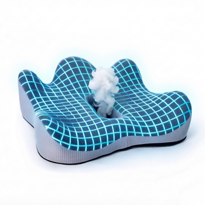 Cojín de Asiento de Espuma Viscoelástica Personalizado de Fábrica, Alivio del <span class=keywords><strong>Dolor</strong></span> de Coxis, Cojín Ortopédico para Glúteos, Funda Extraíble Cosida, OEKO-TEX - Product Image 2