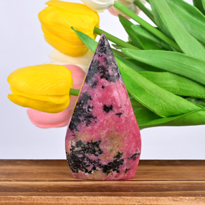 Oferta Especial: Rodonita Natural en Forma de Llama, Tallada y Pulida, Bloque y Cubo de Cristal, Mosaico Ecológico Curativo para Decoración del Hogar - Product Image 1