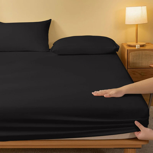 Sábana Ajustable de Alta Calidad para Cama Individual, Matrimonial o Queen, Cubre Colchón Natural con Banda Elástica, Ropa de Cama con Funda de Almohada - Product Image 3
