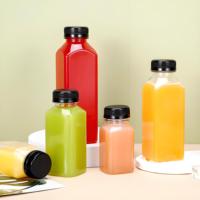 Bouteilles en plastique PET jetables de 400 ml, 500 ml, 600 ml, 1000 ml pour jus et thé à bulles avec bouchon, y compris une bouteille de thé au lait de 1 litre