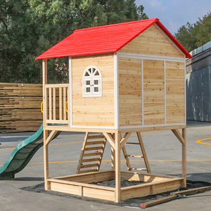 Casetta da Gioco in Legno per Esterni per Bambini con Struttura per Arrampicata - Product Image 2