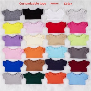 Venta al por mayor de fábrica: Camisetas de algodón para muñecas de 10/15/20 cm, accesorios y ropa para muñecas, logotipo personalizado para Labubu - Product Image 1