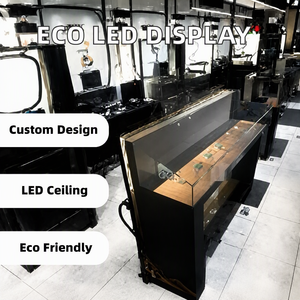 Museum Glass Showcase for Jewelry Antique Watch Display Case LED Light Lockable Eco-Friendly Durable Exhibition - Product Image 2