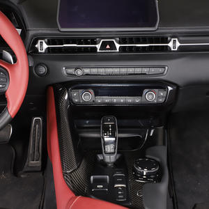 Pegatinas de panel de engranaje de control central de ajuste Interior de fibra de carbono seco para <span class=keywords><strong>Supra</strong></span> A90 2020 + - Product Image 4