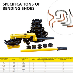 Máy uốn ống thủ công 180 độ HHW-25S, chứng nhận CE, bền, đa chức năng - Product Image 2