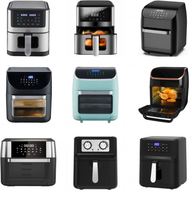 Freidoras de Aire Digitales Visibles de 6L con Pantalla LCD a Color Táctil, Sin Aceite, Tubo de Calentamiento 304