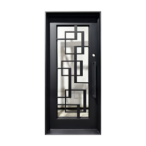 Portes d'entrée en fer forgé sur mesure, motifs artistiques uniques, entrée principale - Product Image 4