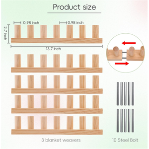 ผ้าห่มทอผืนใหญ่ขนาด70นิ้วแบบพับได้และพกพาได้สำหรับผ้าห่มขนาดใหญ่งานประดิษฐ์ทำด้วยตัวเอง - Product Image 6