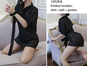 Camicia tentazione pigiama trasparente sexy da donna lingerie erotica - Product Image 5