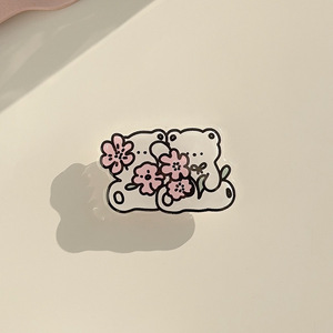 INS Han Feng Meow Wang แผ่นกาวอะคริลิคพับเก็บได้ลายสัตว์การ์ตูนขาตั้งสำหรับวางบนเตียง - Product Image 4