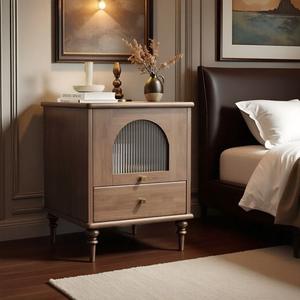 Hochwertiger Moderner MDF-Nachttisch Luxuriöser Schlafzimmerschrank Minimalistisches Aufbewahrungsmöbel Kreatives Design - Product Image 6