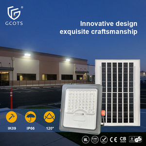 100W 200W 300W 400W Solar LED <b>Flood</b> <b>Light</b> Residential ABS Body Battery 1820lm IP65 Waterproof Dimmable - Product Image 3