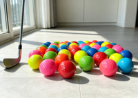Balles de golf multicolores, toucher doux, faible compression, vol stable, longue distance, balles de golf d'entraînement